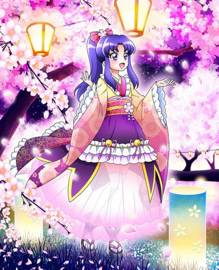 キュアぱず ドレスアップコレクション氷川いおなフォーチュン紫桜ドレス 魔法少女思い出ブログ