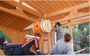 太鼓の練習
