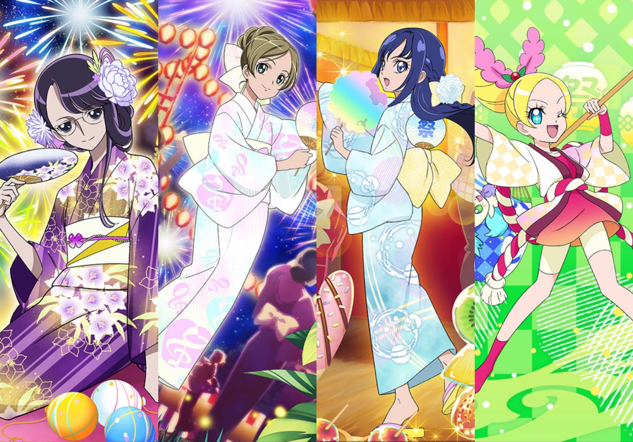 キュアぱず攻略夏祭りを守れ！星5カード月影ゆり・南野奏・菱川六花