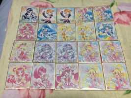 プリキュア色紙art1 全16種類フルコンプリートなるか挑戦結果 魔法少女思い出ブログ