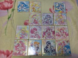 プリキュア色紙art1 全16種類フルコンプリートなるか挑戦結果 魔法少女思い出ブログ